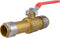 SharkBite Max 1 x 1 Inch Push-to-Connect Slip Ball Valve, Brass Plumbing