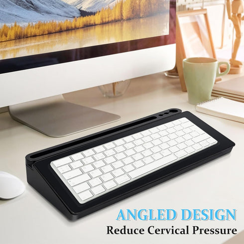 Glass Desk Whiteboard, Small Dry Erase Board with Storage Drawer, Desktop Organizer for Office Accessories, School