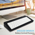 Glass Desk Whiteboard, Small Dry Erase Board with Storage Drawer, Desktop Organizer for Office Accessories, School