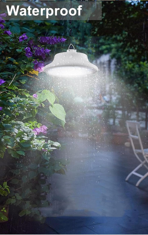 Night,96Leds 2 Remotes,IP65 HULPPRE Solar Shed Light-Daytime or Brighter White Solar Light Indoor&Outdoor