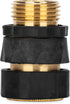 Camco Quick Hose Disconnect, 5/8" Brass and Steel, 1 Female & 3 Male Fittings, 4 Count, Automatic Shut-Off (20136)