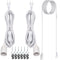 JACKYLED Extension Hanging Lantern Cord Cable 2-Pack 15Ft UL 360W with E26