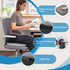 GOFORIT Molded Memory Foam Seat Cushion, Patent Dual-Layer Foam Design Office Chair Pad, Ergonomic Coccyx Cushion