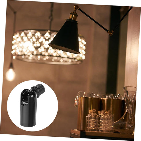 2pcs Holibanna Sloped Ceiling Adapter Light Socket for Wall Sconces Rotatable Pendant Suspension Canopy Converter Solid