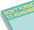 1-Count Knock Knock Don't Forget to Remember Sticky Note Pad, to Do List Notes, 3 x 3-Inches, 100 Sheets Each