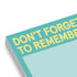 Knock Knock Don't Forget to Remember: Sticky Note Pad