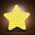 Burbuja 0.2W Polka Dots Yellow White LED Night Light Plug into Wall Star-Shaped Nightlight Dusk to Dawn Auto Sensor