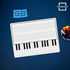 Scribbledo 5 Pack 11 x 14 Inch Piano Board Dry Erase White Boards, Double Sided Music Staff for Kids