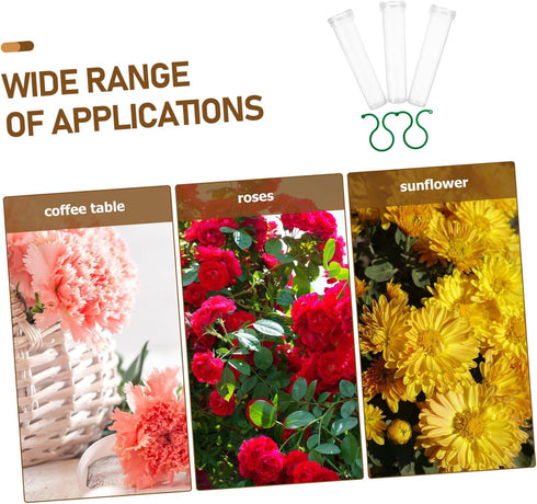 Set Floral Preservation Tubes for Fresh Flower Arrangements - Perfect for Roses and Carnations