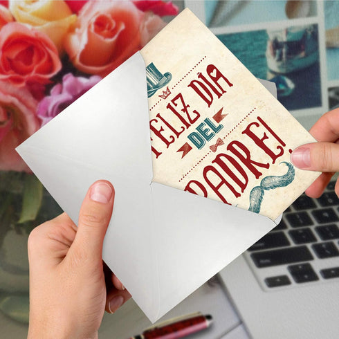NobleWorks - 1 Funny Father's Day Card for Dad, Pa, Pop, Daddy, Stepfather, Grandpa w/Envelope