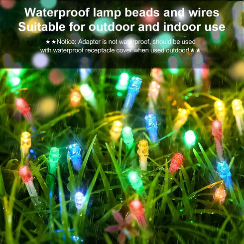 String Lights Fairy Lights 66 Feet 200 LED with Multi Flashing Modes Controller, Waterproof LED Lights Decorations for Bedroom, Wedding, Party, Garden, Indoor Outdoor Occastions (Multi-Color) by FULLBELL