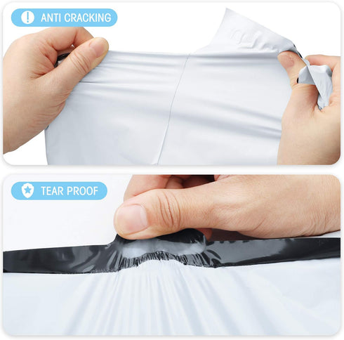 Fuxury Large Poly Mailers - 24x24 Inch 100 Pcs, Waterproof Shipping Bags for Clothing, Strong Adhesive Self Seal