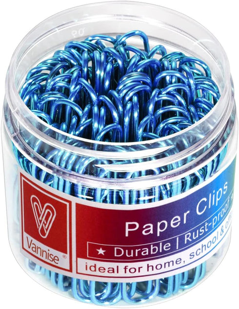 Paper Clips, 2 Inch Large (50mm) Corrosion-resistant Vinyl Coated, Durable Jumbo Paper Clips Holds up to 30 Sheets for