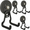 ULIBERMAGNET Upgraded Large Magnetic Hooks,Strong Heavy Duty Magnet Hooks for Power Drill,Broom,Garden