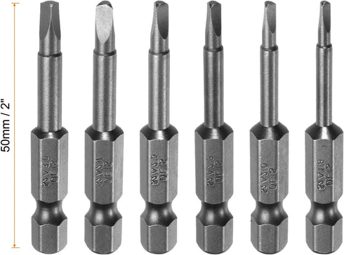 6pcs TA1.8-TA3 Triangle Screwdriver Bit 1/4" Hex Shank 2" Length Magnetic Tri-angle Screw Driver Power Tool by HARFINGTON