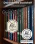 5 Sonloka Book Nook Tavern Signs, PCS Wood Bookshelf Dividers, Medieval Style Book Nook for Bookshelf Decor, Home