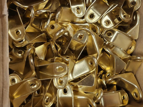 Furniture Knowledge Count 1x1 22 90 Dozen (2, Variety Flat Straight Gauge Steel Corner Brace Brackets Antique Brass