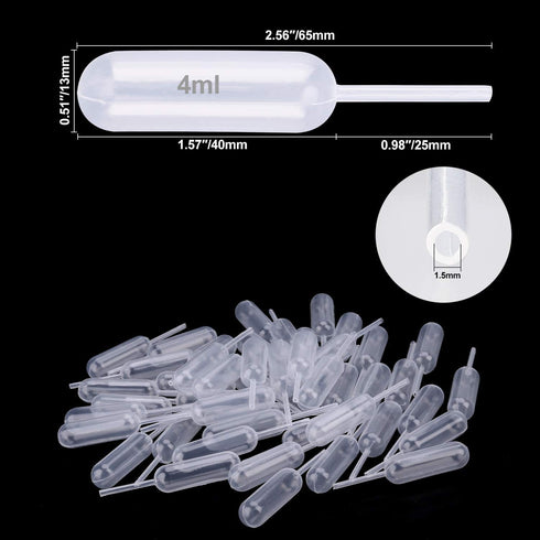 350pcs 4ml Mini Squeeze Transfer Cupcakes Pipettes-Disposable Plastic Droppers for Cupcake,Dessert,Strawberries and Chocolate