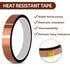 MS WGO High Temperature Tape, Heat Resistant, No Residue, 10mm X 33m 108ft (Yellow-2 Roll)