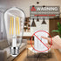 4-Pack Vintage E26 LED Edison Bulbs, 100W Equivalent, 1400LM High Brightness, 8W ST58 LED Filament, 4000K Daylight