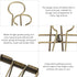 Tissting 16 Pcs Binder Clips, 8 Colors Hollow Design, Paper Clamps for Office, Home, School (S, 0.8 * 1.1in)