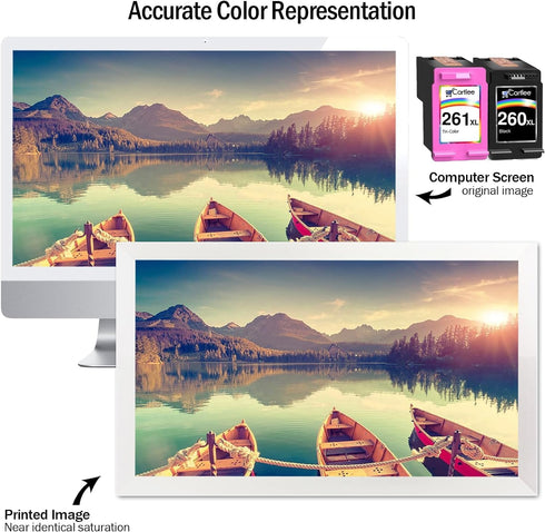 Cartlee Compatible Ink Cartridges Replacement for Canon 260 and 261 for TS6420 Printers