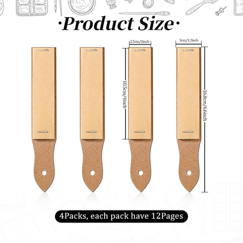 Yuomeaz 4PCS Pencils Sharpener Sandpaper Block for Drawing, Sketch Pencil Sharpener Sandpaper, Art Drawing Tool Pencil