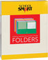School Smart Smooth 2-Pocket Folder with Fasteners, Assorted Colors, Pack of 25