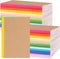 EOOUT 60 Pack A5 Kraft Notebooks, 15 Colors Lined Journal Bulk, 60 Pages for Kids Women Girls