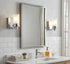Designers Impressions 1 73465 Juno Polished Chrome Light Wall Sconce/Bathroom Fixture with Clear and Frosted Glass: