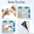 LAIFOOSHEN 32pcs Mounts,2.36x1.18in,1.18 x1.18in,Steel Adhesive Metal Plates for Magnetic Metal Plates