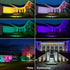 30W 300W 120 2700K, Lights,IP66 3-Plug (2 Pack) MELPO Led Flood Light Outdoor Equivalent, Color Changing RGB Lights