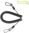 Fishing Rod Lanyard for Trolling, 10ft-150LB Saltwater Rod Reel Safety Tether, Retractable Fishing Tool