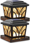 SIEDiNLAR Solar Post Cap Lights Outdoor, Aluminum Glass 2 Modes Fence Post
