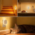 Hiwrolat Dimmable (2 Pack) Plug-in Motion Sensor Night Light, Eye-Caring Warm White Nightlight for Baby & Kids'