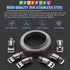 Glarks 7Pcs 10 Feet Long Worm Gear Hose Clamp with 6 Fasteners, 304 Stainless Steel Adjustable Pipe Clamps