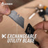 Gerber Gear EAB Utility Knife, Clips to Pocket or Keychain with Replaceable Razor Blade for Everyday Carry, EDC Gear