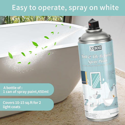16 Oz *2 pack- White Ceramic Tub Spray Paint FL High-performance aerosol spray gun kit, Household appliances