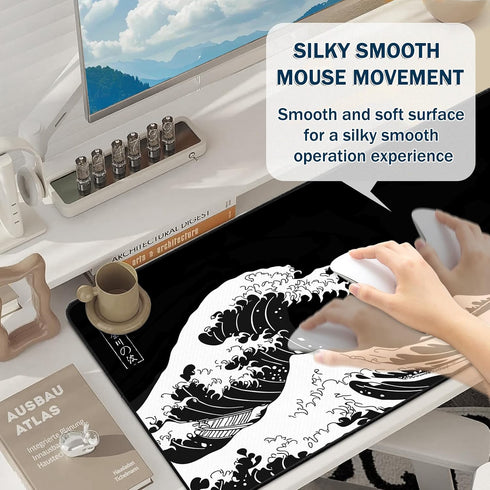 Yuhijoy (35.4" 15.7") 35.4L 15.7W inches) Mouse Pad Gaming - Desk Mat for Keyboard and Mouse - Large Mouse Pad