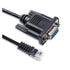 WQGDUIGF D-Sub 9 Pin DB9 Female to RJ11 6P6C Serial Cable for Ori-n