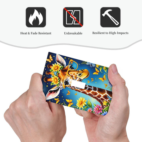 HTSAHKV 3 5 Inch Colorful Giraffe Flowers Wall Plate Light Switch Cover Single Gang Outlet Faceplate Print Plate Cover