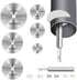 Inside Pipe Cutter for PVC Pipe, Professional Cutter with 6pcs Rotary Drill Saw Blades and 1/4" Hex Shank
