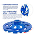 SALI 4.5 Inch Concrete Grinding Wheels - 14 Turbo Diamond Segments, 5/8-11 Arbor, for Paint, Epoxy, Mastic Coating