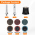 27pcs Set 1" 1/4" HARFINGTON Quick Change Discs Roll Lock Sanding Discs with Shank Pad Holder Coarse/Medium/Fine Grit
