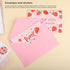 Motroce 36 4x6 Inch Supplies(6 PCS Thank You Cards, Strawberry Pink Fruit Greeting Card With Envelopes & Stickers,Thank