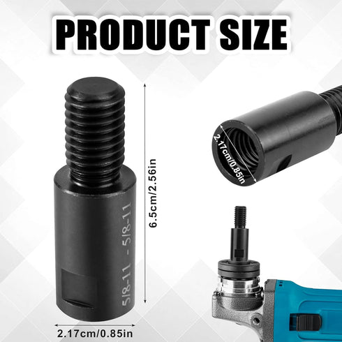 Lyreh 2pcs 5/8"-11 Angle Grinder Extension Shaft connecting rod, Angle Grinder Attachments for Power Angle Grinder