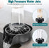 360 Glass Rinser for Kitchen Sink, High Pressure Degree Rotating Spout Glass Rinser with Pull-out Spray Gun Design