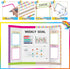 Aurtho 99 60 24 8 7 Pcs Science Fair Board Supplies Trim Scalloped Bulletin Board Borders Presentation Subtitles