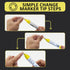 Bright Yellow Easy Clean Dry Erase Markers, 2-in-1 Reversible Dual Tip, Kids Liquid Chalk Pens, 10 Pack