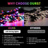 SUPHONOR 100 Count 8 (20feet) Christmas Lights Mini colorful Lights , Christmas Tree String Lights with Modes